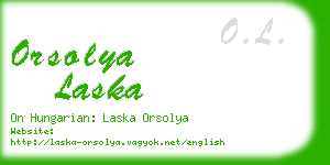 orsolya laska business card